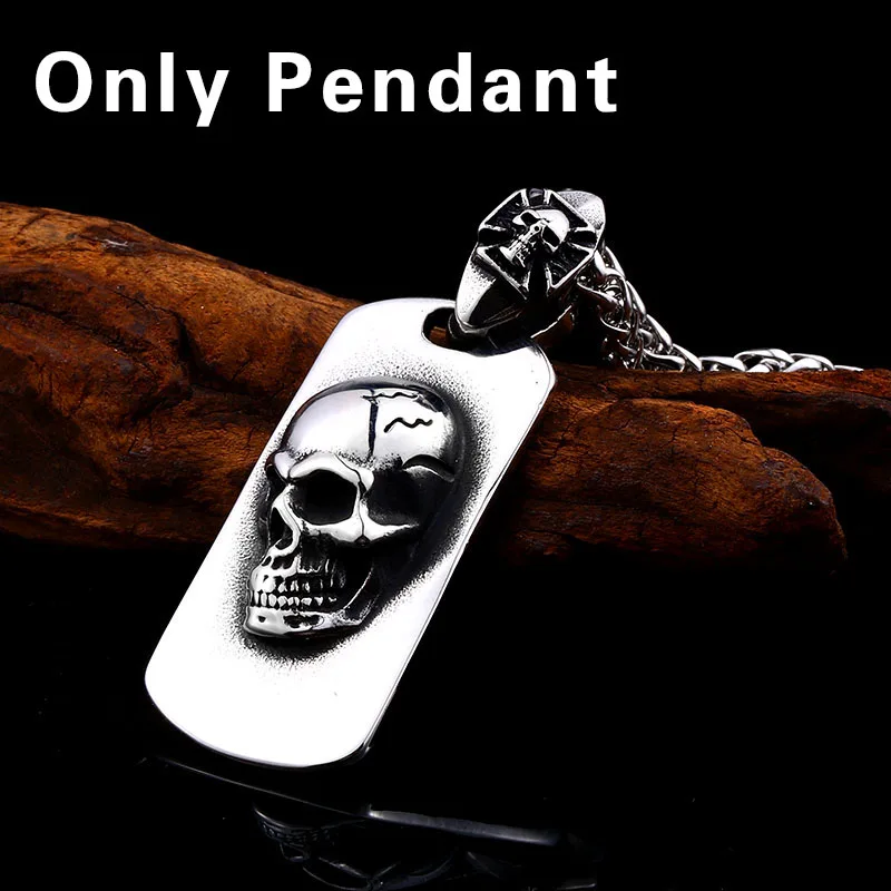 Торговля BEIER милый пиратский череп кулон ожерелье для девочки мальчик нержавеющая сталь не выцветает Панк ювелирные изделия BP8-441 - Окраска металла: BP8-441