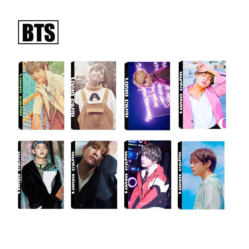 

kpop exo Bulletproof Youth League Jin Taiheng V Single LOMO Box Set Homemade Small Card k-pop Bangtan Boys Album 30 pcs greeting