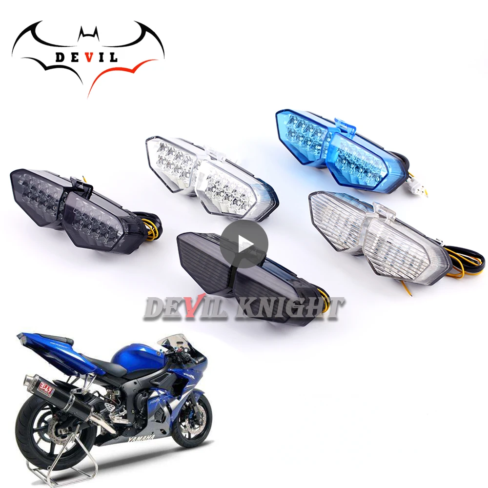 

For Yamaha YZF R6 2003 2004 2005 Rear Tail Light Brake Turn Signals Integrated LED Light Motorcycle Accessories Motorcycle light