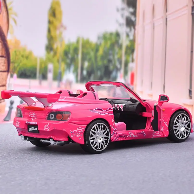 Высокая имитация JADA Honda s2000 1:24 передовая модель автомобиля из сплава литая под