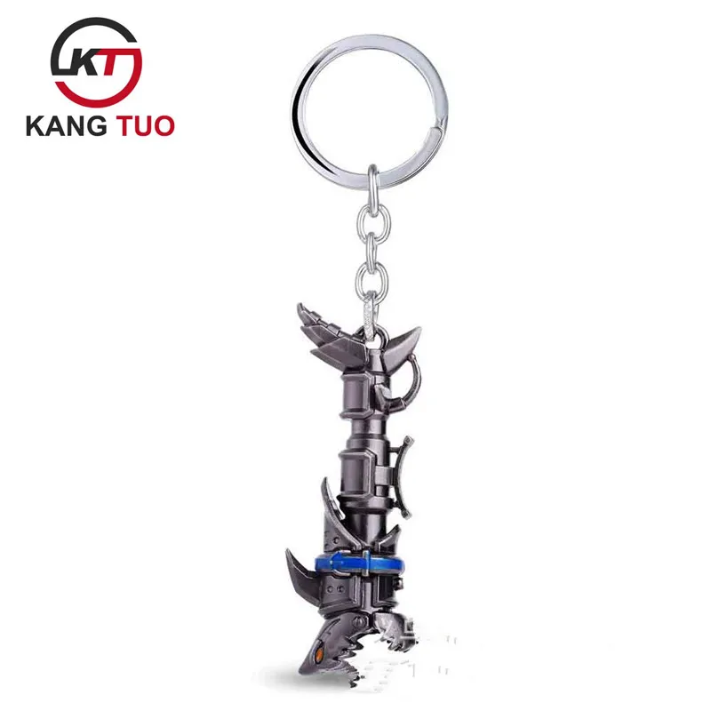 

Игровой брелок GiftsLoL Jinx Cannon LOL, серый брелок, брелок для фанатов, мужские ювелирные изделия, 5 шт./лот