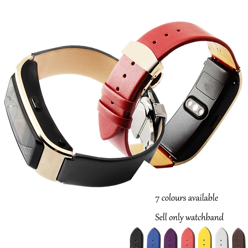 PEIYI Модный Цветной ремешок из воловьей кожи, сменный кожаный ремешок для huawei B3 B5, умные спортивные часы, браслет, браслет
