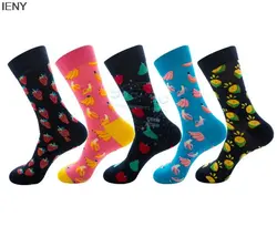 IENY Happy Socks фруктовая Серия персонализированные хлопковые носки мужские и женские носки 10 пар