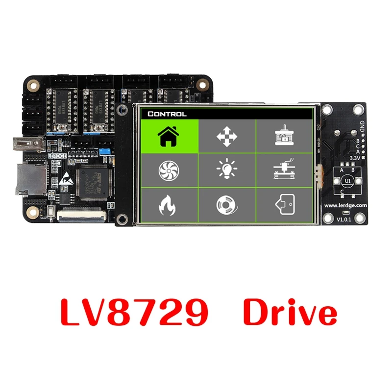 

3D Printer Control Board Mainboard Control+Stepper Driver+3.5"Touch Screen