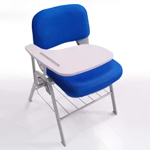 Simple Design Ergonomic Office Chair Foldable Conference Training Staff Chair With Writing Board Mesh Backrest Cushion cadeira