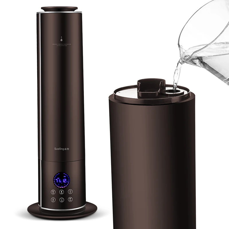 

Mute 9L Floor Stand Ultrasonic Humidifier LED Touch Control Aroma Diffuser Air purification Aromatherapy Mist Maker with Timer