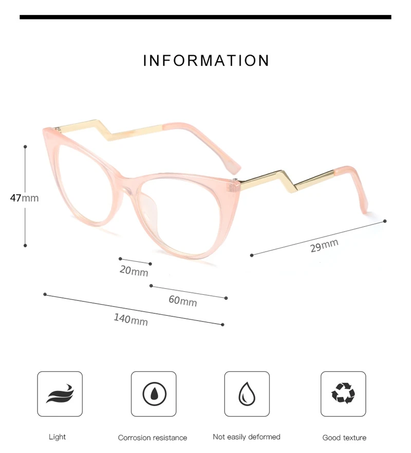 Женские очки компьютерные оптические кошачьи очки оправа женские прозрачные линзы QF102