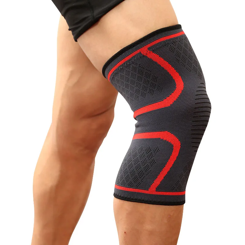 

AOLIKES 2pcs Knee Protector Compression Sleeves Brace Support Breathable Knee Pad Training Elastic for Running Fitness joelheira