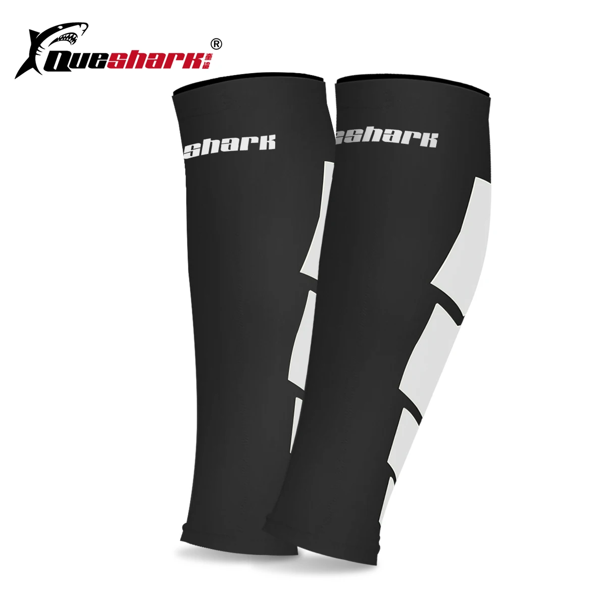 

Queshark Basketball Running Calf Sleeve Cycling Legwarmers Compression Socks Men Women Runners Shin Guards Leg Sleeve