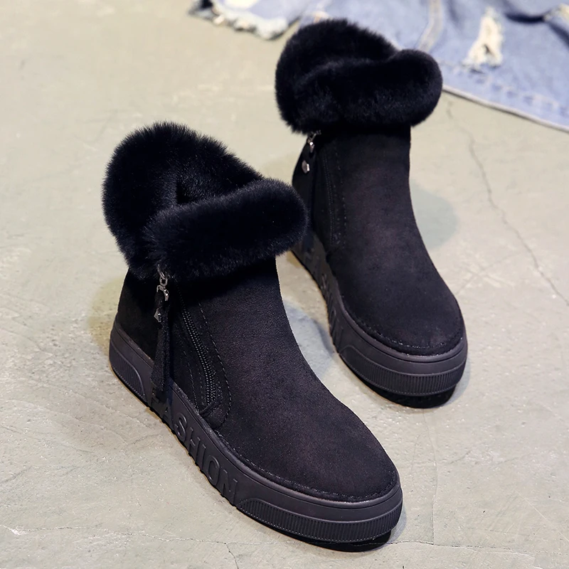 Snow Boots Woman Winter Shoes Outdoor Women Walking Shoe Plus Velvet Keep Warm Suede Sneakers Safety Ankle Footwear zapatos 6.5 Snow Boots Woman Winter Shoes Outdoor Women Walking Shoe Plus Velvet Keep Warm Suede Sneakers Safety Ankle Footwear zapatos 6.5