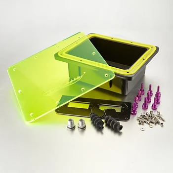 

1Set Waterproof Equipment Box Epoxy Plate Servo Bracket + Rubber Bellow Radio Cabin Lock for 26CC/30CC Gasoline Boat Parts