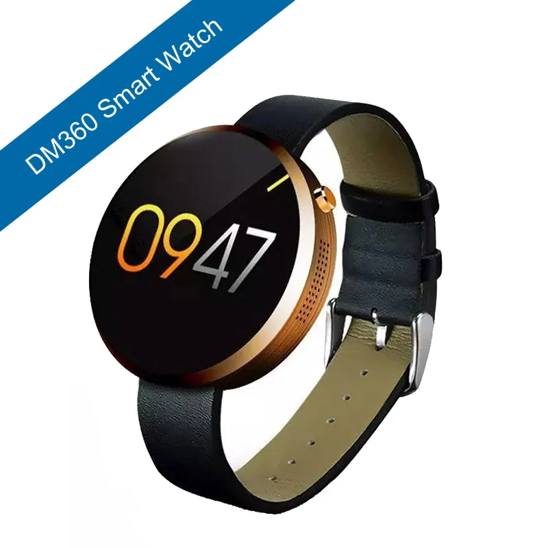 Smart Watch DM360 монитор сердечного ритма Bluetooth Смарт часы DM 360 круглый