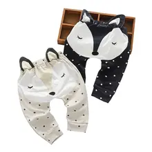 Розничная ; сезон весна; брюки; одежда с рисунком Совы; Детские осенние шаровары для девочек; хлопковые брюки для мальчиков