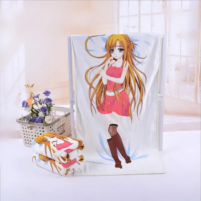 100cotton fabric Cartoon beautiful girl Temperature control Color changing towel creative gift