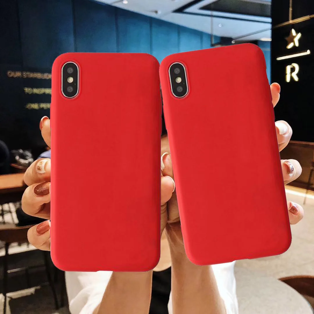 DIY custom large number of luxury street fashion LOGO Candy Color TPU Case For iphoneX XS XR XSMA Red Yellow White PINK Cover |