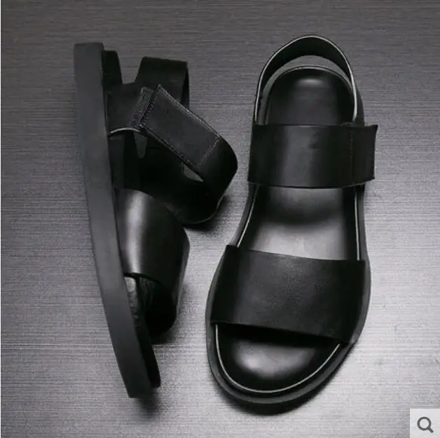 black dress platform sandals