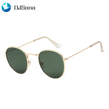 

DJSona NEWEST 100% Polarizd Sunglasses Women/Men Brand Designer Round Glasses Lady Mirror Sun Glasses Drive Oculos De Sol Gafas