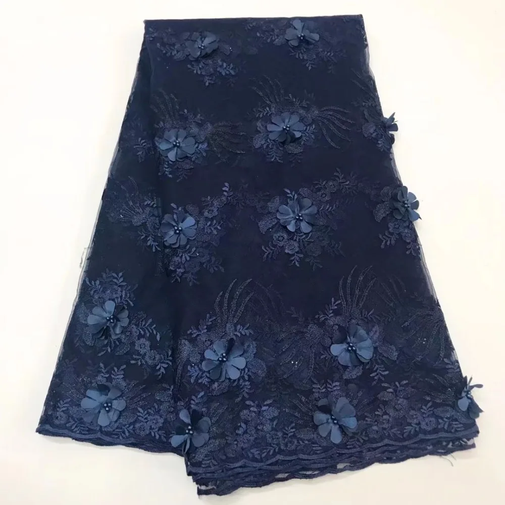 3 d 5 yards applique flowers new fashion net gauze net lace fabric with