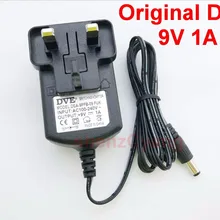 1 шт.,, DVE, высокое качество, 9 В, 1 А, переменный ток, 100 В-240 В, преобразователь, импульсный адаптер питания, DC 1000 мА, питание, вилка стандарта Великобритании, DC 5,5 мм x 2,5 мм