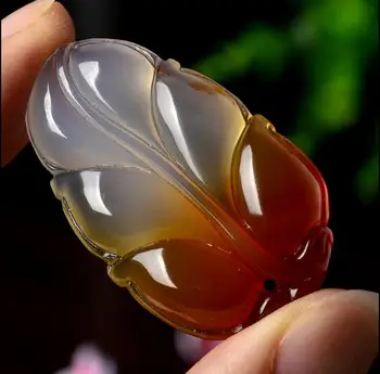 

Natural authentic agate chalcedony pendant