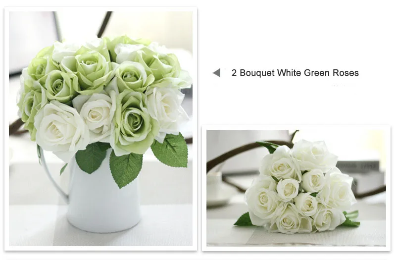 roses artificial flower bouquet wedding party decoration  (21)