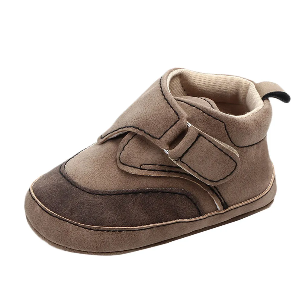 Мягкая теплая обувь для маленьких мальчиков и девочек; хлопковая Лоскутная детская обувь для маленьких девочек и мальчиков; милая и удобная обувь для первых шагов