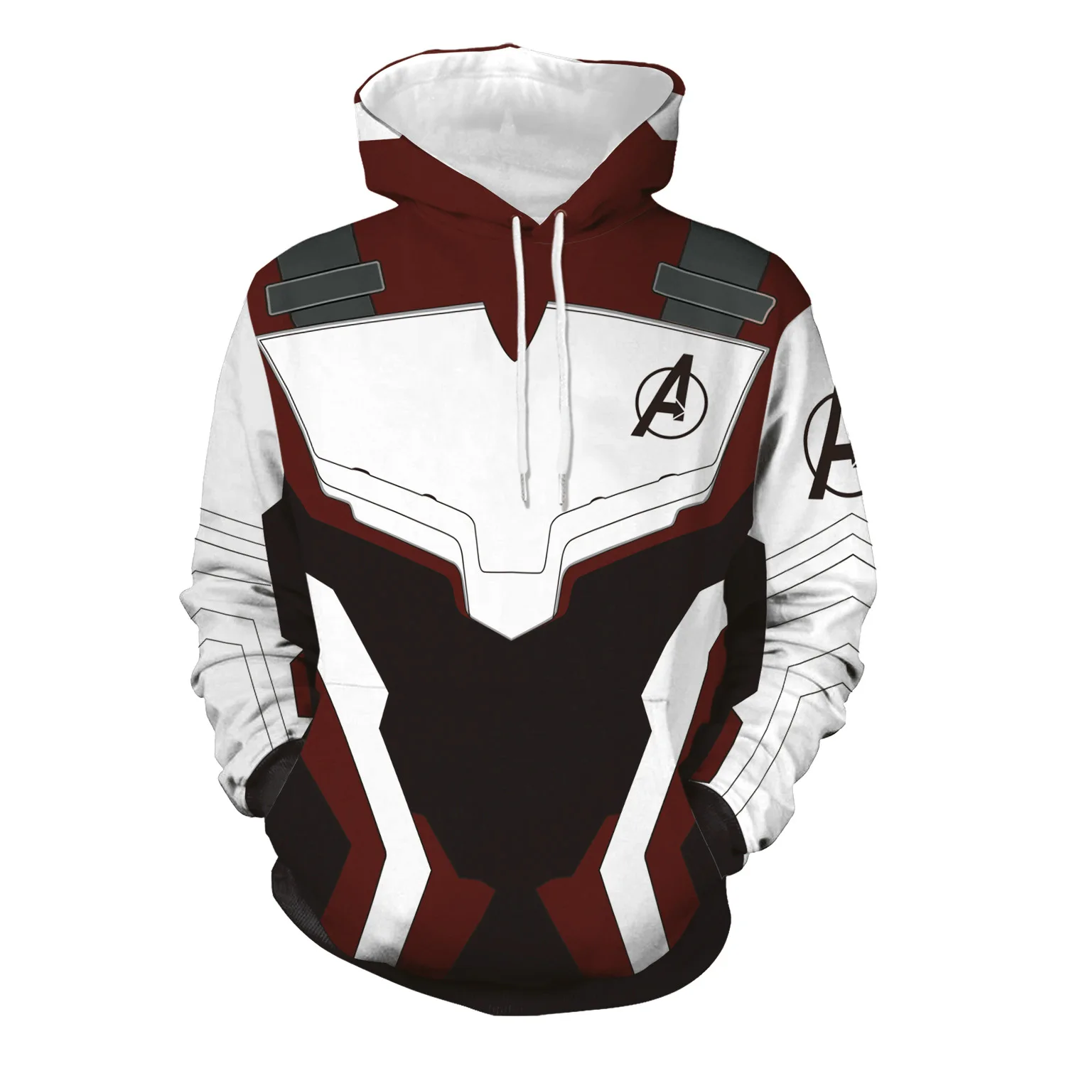

avengers 4 quantum war suit hoodie for men 3D printed hoodie for men cosplay film and television peripheral