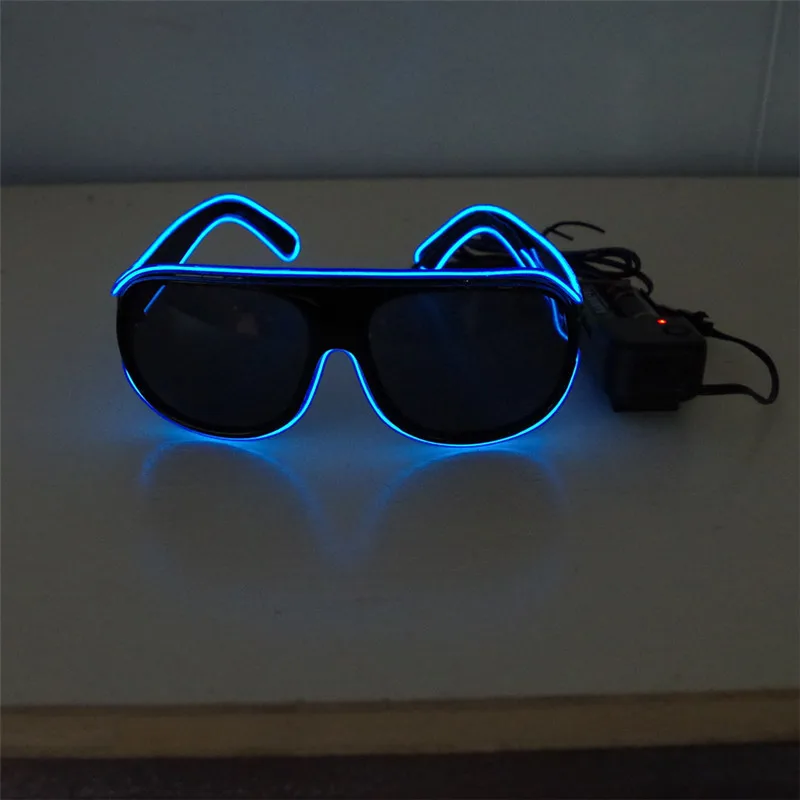 

New Men's LED Light Glasses Sunglasses Sunglasses EL Lights Flash Glasses Party Party Atmosphere Glasses