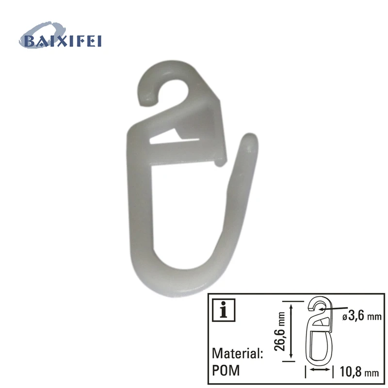 100 шт плиссированные крючки 3,6 мм, Аксессуары для штор