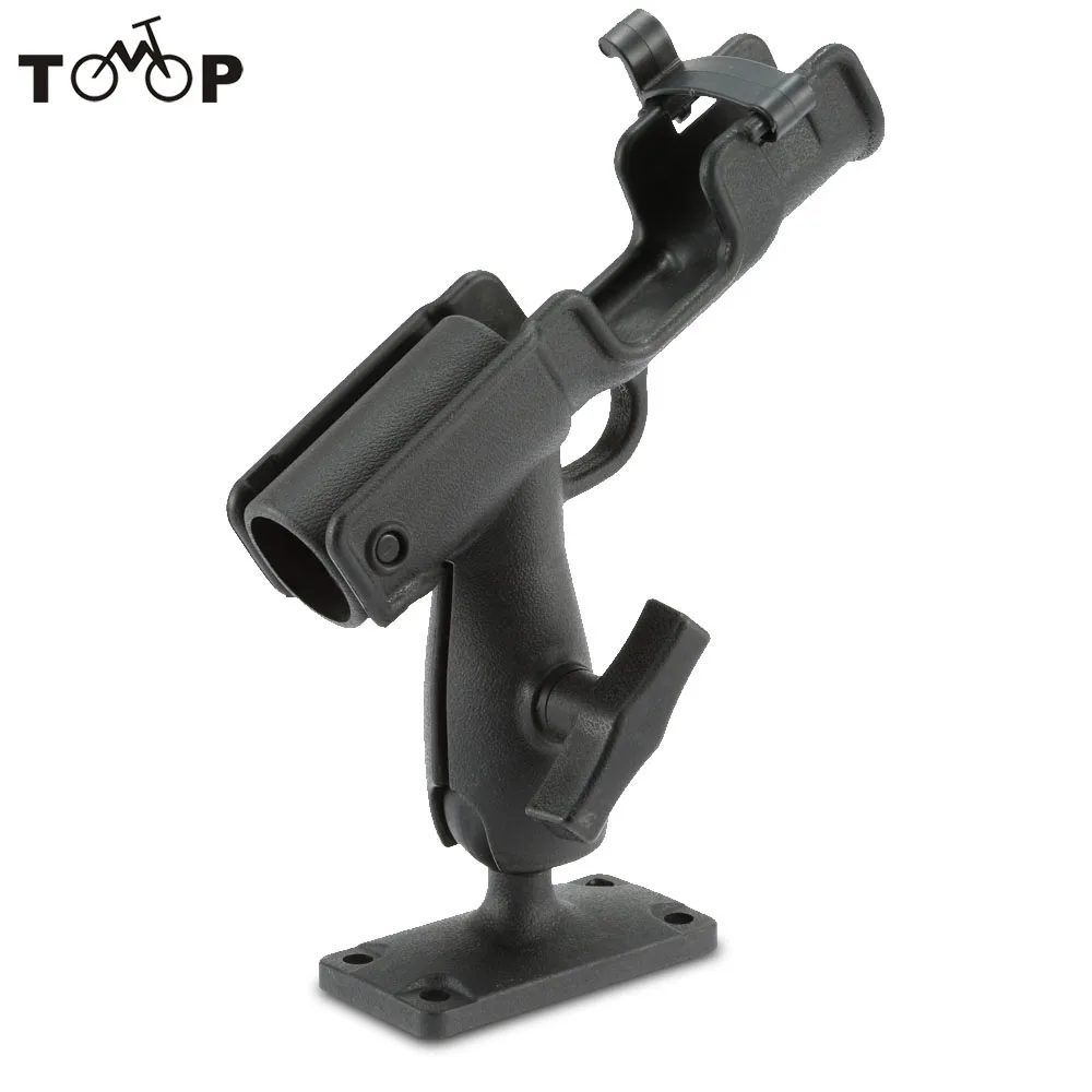 

360 Degrees Rotatable Rod Holder Bracket With Screws For Boat Assault Boats Kayaking Yacht Fishing Tackle Tool