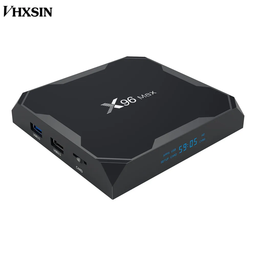 VHXSIN 5 шт./лот X96 Max Android 8 1 TV Box Amlogic S905X2 4 Гб DDR4 64 ГБ 32 медиаплеер 1000M|ТВ-приставки и