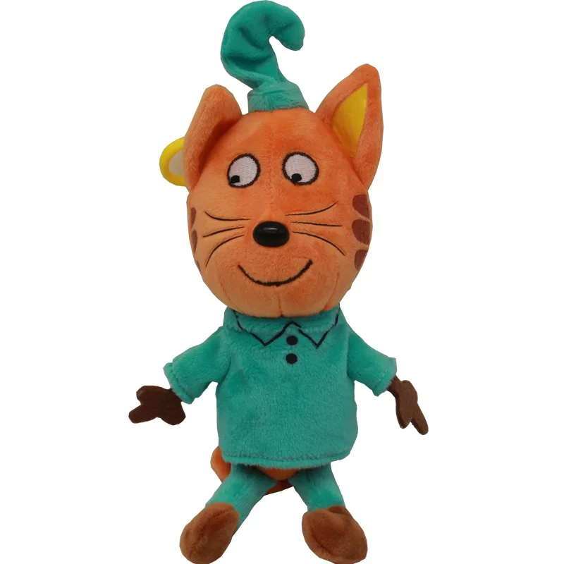 Anime Peluche ruso gato 20 cm Kawaii suave animales de Peluche y felpa figura de dibujos animados tres gatitos gato feliz muñecas Juguetes para los niños
