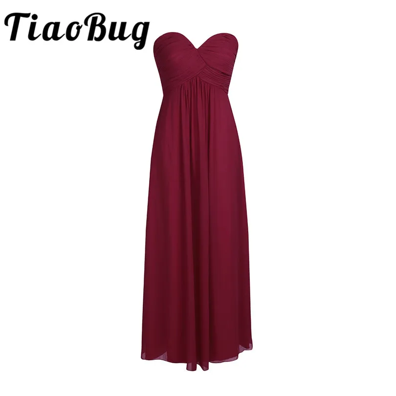 Новое поступление Элегантное Белое Женское шифоновое платье TiaoBug для подружки