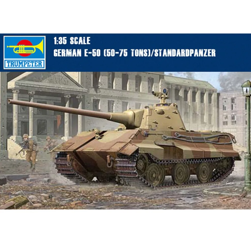 OHS Трубач 01536 1/35 Пособия по немецкому языку E50 50-75Tons Standardpanzer резервуар масштаба сборка модели строительных Наборы о