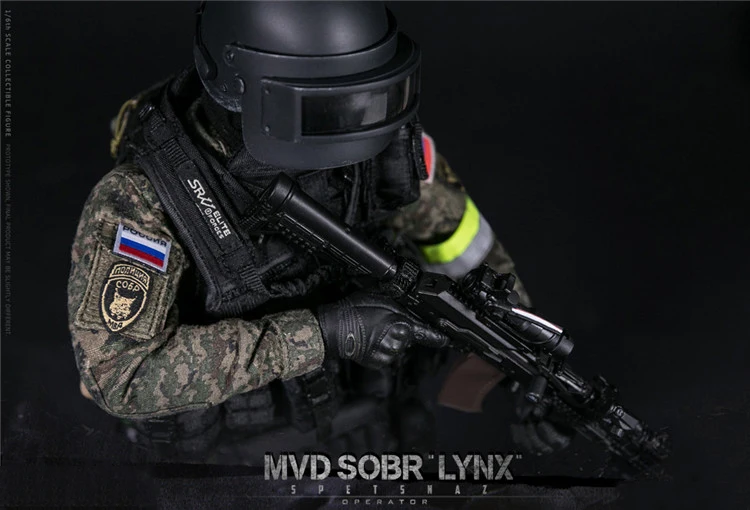 Коллекционная 1/6 масштаб полный набор мужской солдат фигурка 78058 русский спецназ MVD SOBR Рысь для фанатов коллекция подарки