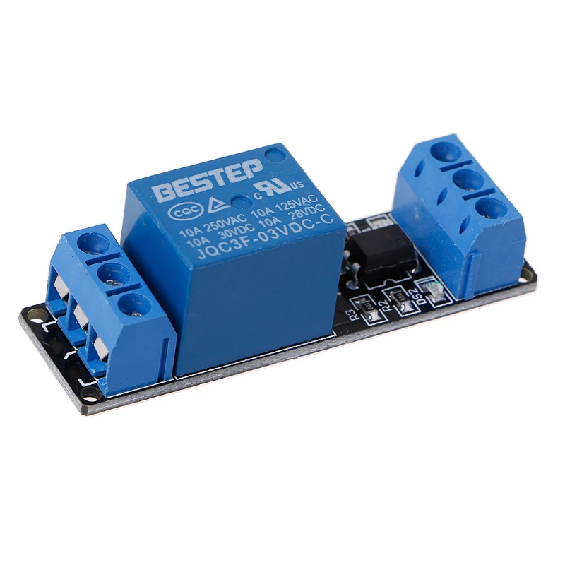 3.3V 1 Channel Relay Low Level Trigger Relay Module with Optocoupler