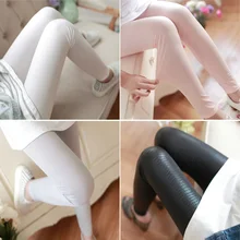 Новые стильные Эластичные Обтягивающие штаны из искусственной кожи со змеиным узором для девочек, женские леггинсы для фитнеса