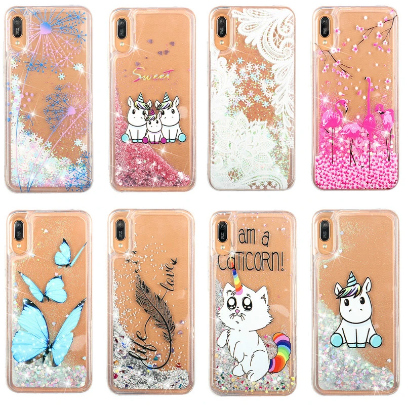 حامل بطاقات Coque de protection souple à paillettes pour Huawei, compatible ...