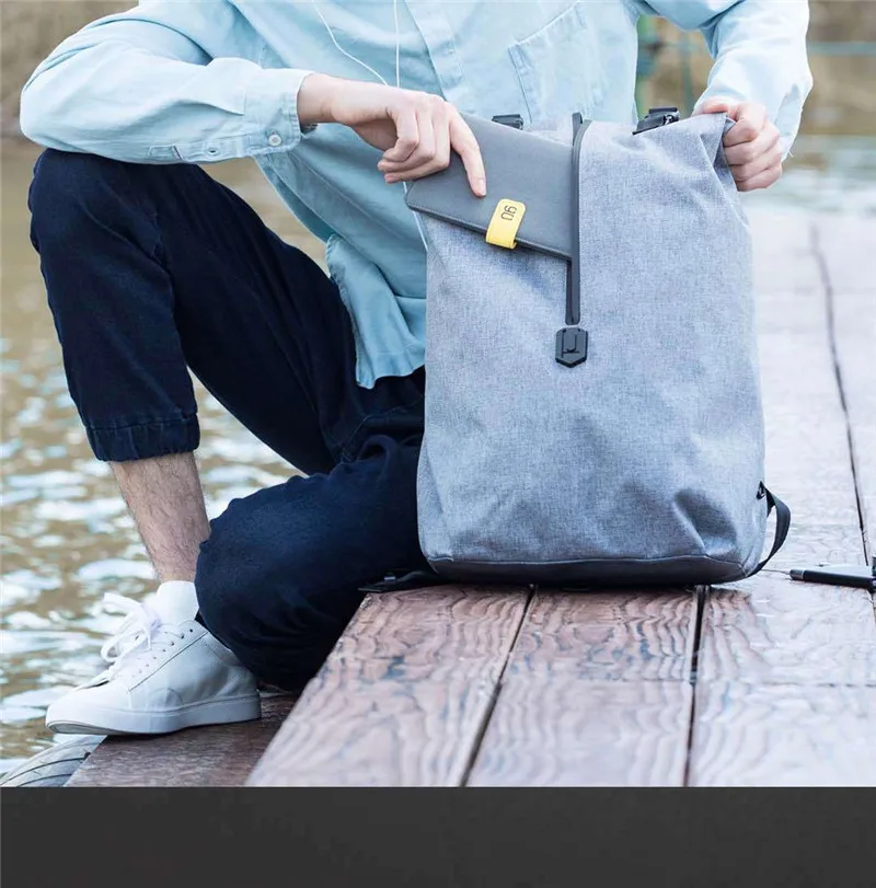 Xiaomi 90FUN Досуг Рюкзак водостойкий рюкзак для мужчин женщин кампус школьный рюкзак сумка через плечо для 1" ноутбука рюкзак