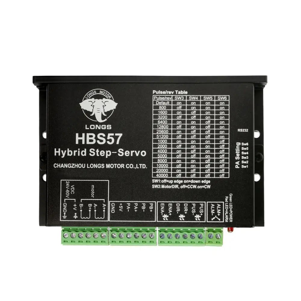 

HBS57 Closed loop Servo motor driver hybrid step servo driver for Nema23 Closed-Loop motor CNC controller