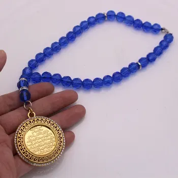 Muslim crystal AYAT EL KURSI Car Rear View Mirror Car Pendant Hanging Car Styling