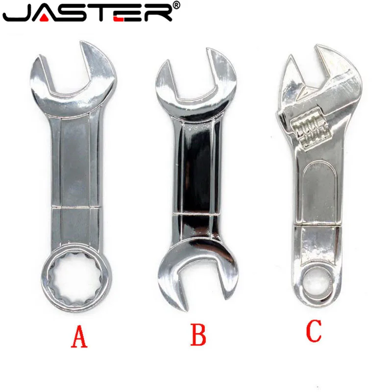 

JASTER Metal tool pendrive Mini Spanner Wrench USB Flash Drive Memory Card Pen drive USB Creative 4GB 16GB 32GB 64GB usb stick