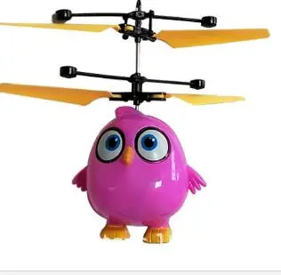 Happy Bird RC летающий шар светящиеся Детские летные шары электронные Инфракрасные Индукционные авиационные игрушки с дистанционным управлением - Цвет: birdpurple
