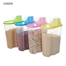 XUNZHE прозрачная пластиковая коробка для хранения сухих продуктов, коробка для хранения, прозрачный контейнер для крупы, коробка для хранения продуктов, Кухонный Контейнер