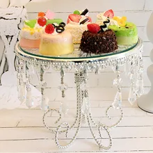 Свадебные вечерние поднос высокого качества для украшения торта стеклянный зеркальный серебряный кулон dim Лето послеобеденный поднос подставка для торта