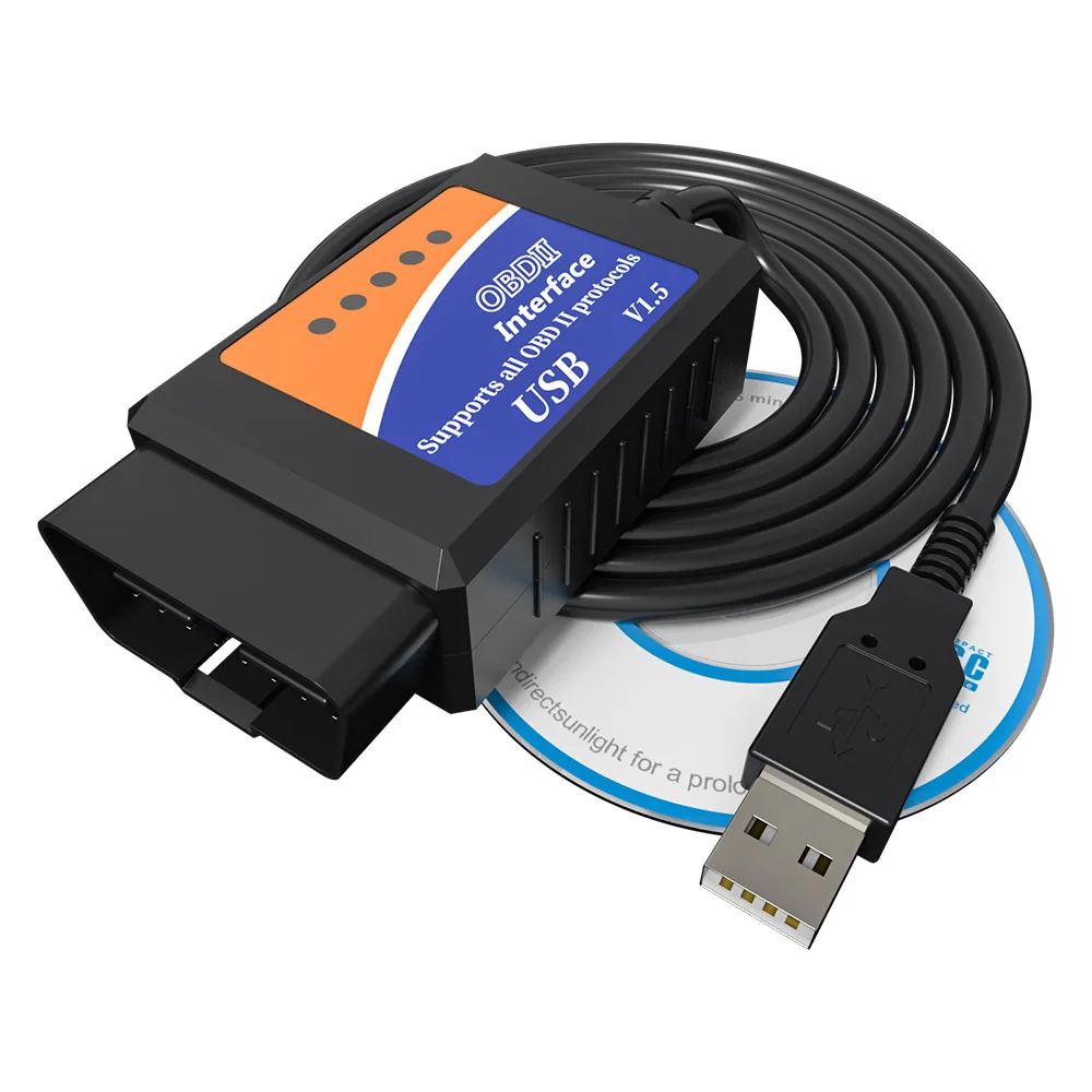 

VINT-TT55501 ELM327 USB V1.5 modificado para Ford Forscan ELMconfig CH340 + 25K80 chip HS-CAN/MS-CAN envнo gratis