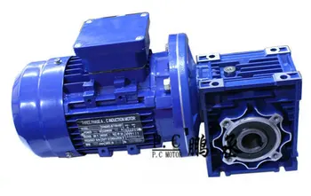 

RV063 three-phase AC380V 750W worm gear reducer / speed control motor / reduction ratio:7.5 10 15 20 25 30 40 60 80 100