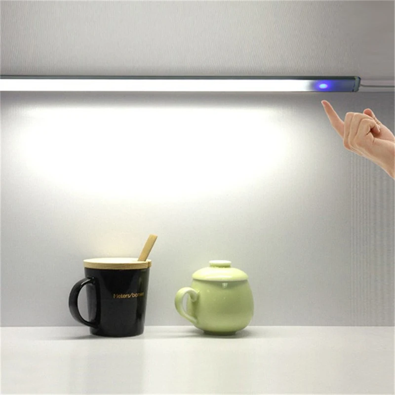 

CLAITE 6W 21LED USB Hand Motion Sensor LED Bar Lights Dimmable USB Powered Night Light Closet Cabinet Corridor Wall Lamp DC 5V
