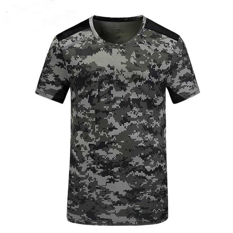

TIEPUS summer new quick-drying breathable T-shirt men's camouflage fitness t shirt men's sportsing t shirt Plus size L~7XL ,8XL