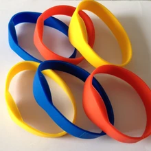 6 шт./лот) 125 кГц RFID Силиконовый браслет EM4100 Бесконтактный доступ часы Тип EM пропуск чтение только 74 мм